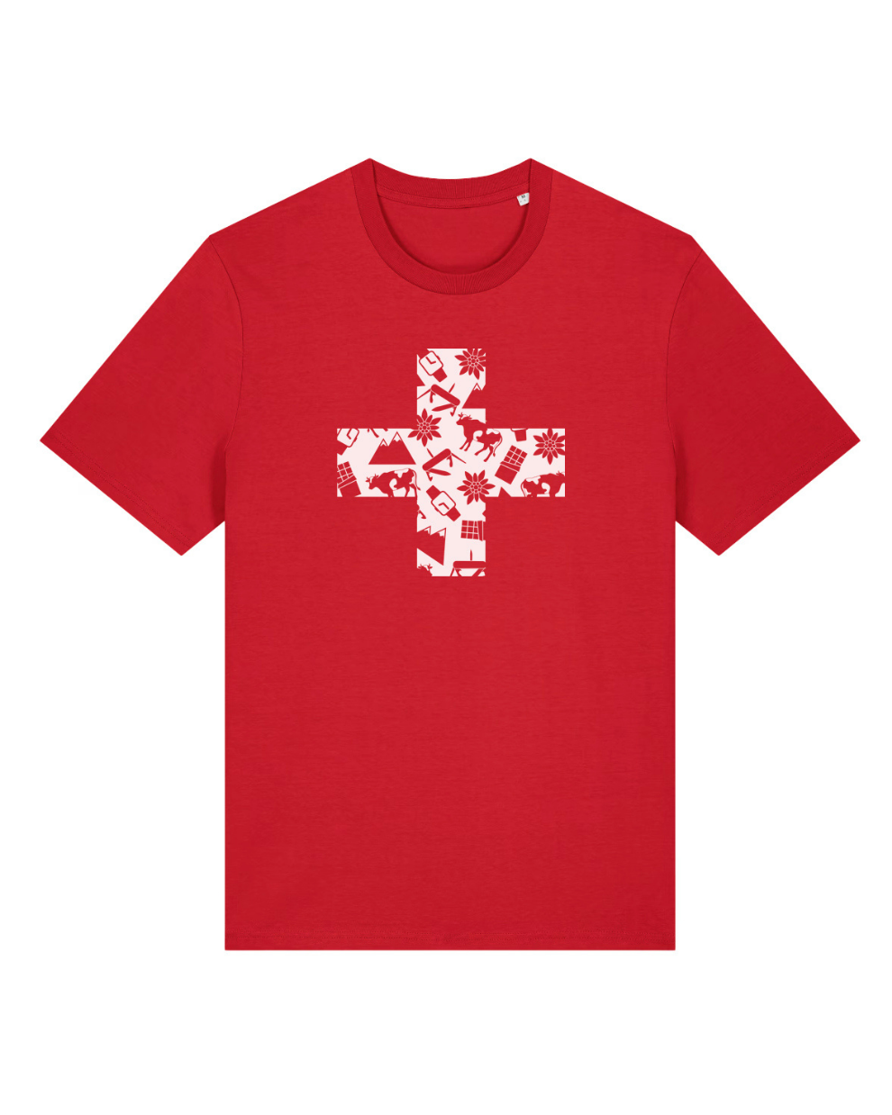 MWS045 Swiss Heritage Cross Emblem Red