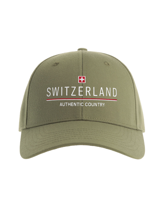MWS029 Cap Switzerland kaki