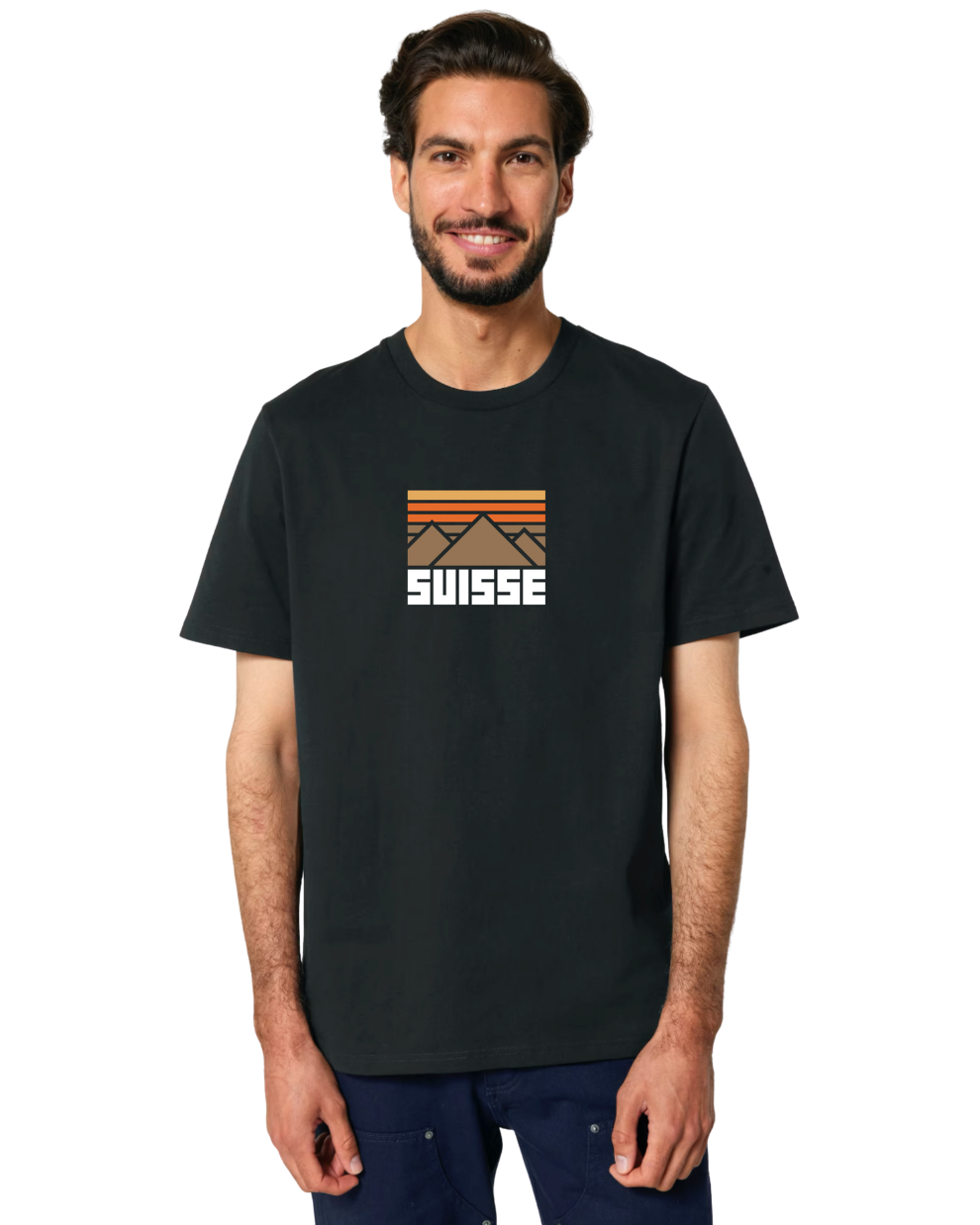 MWS046 Swiss Alpine Sunset Emblem Forest Black