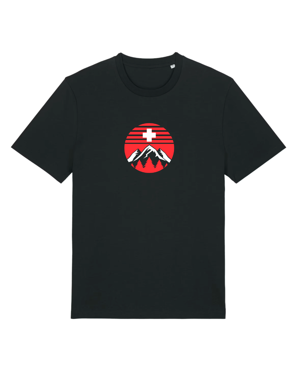 MWS047 Swiss Summit Badge Emblem Forest Black