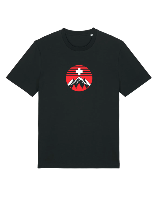 MWS047 Swiss Summit Badge Emblem Forest Black