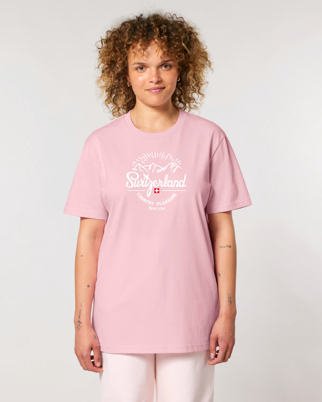 MWS008 Round Swiss AlpsCotton Pink