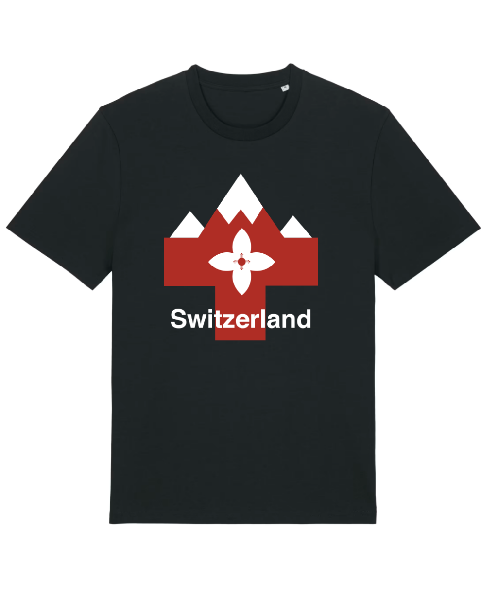 MWS062 Swiss Alpine Crest Emblem Forest Black