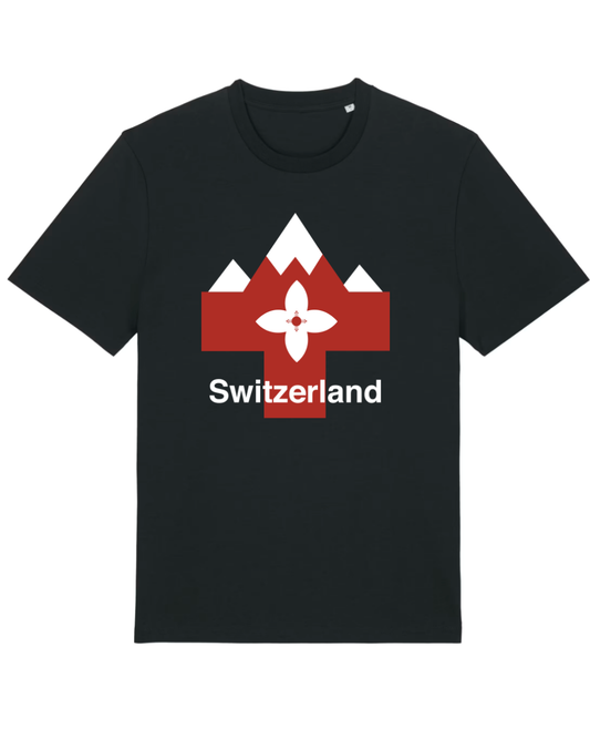 MWS062 Swiss Alpine Crest Emblem Forest Black