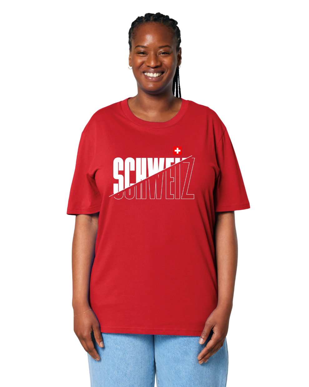 MWS041 Swiss Slash Emblem Red